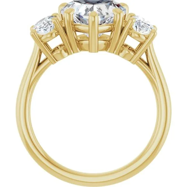 Three-Stone Engagement Ring Image 2 Austin's Fine Diamonds & Jewelry Lyndhurst, NJ