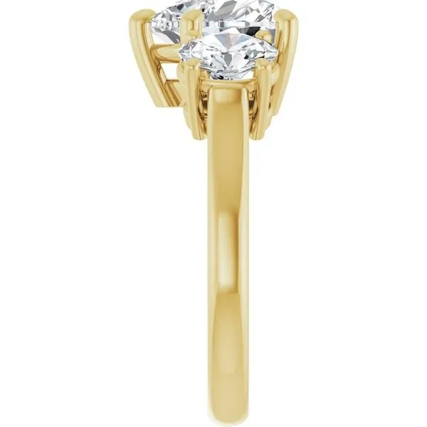 Three-Stone Engagement Ring Image 4 Don's Jewelry & Design Washington, IA