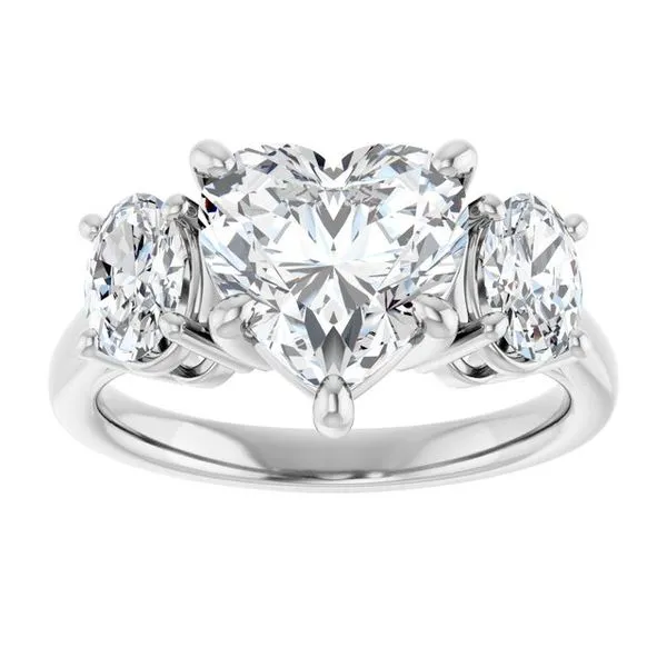 Three-Stone Engagement Ring Image 3 Witt's Jewelry Wayne, NE