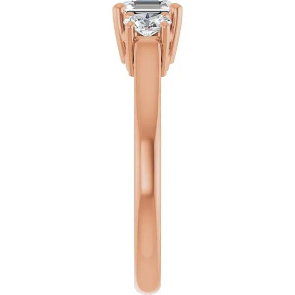 Three-Stone Engagement Ring Image 4 Arezzo Jewelers Elmwood Park, IL