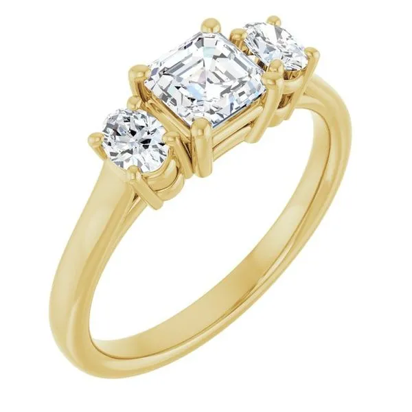 Three-Stone Engagement Ring Clater Jewelers Louisville, KY