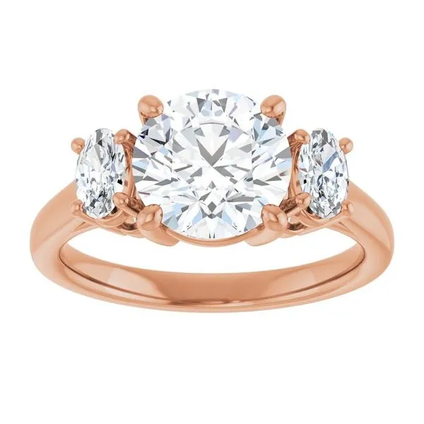 Three-Stone Engagement Ring Image 3 Futer Bros Jewelers York, PA