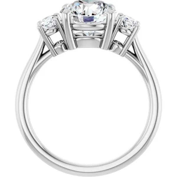 Three-Stone Engagement Ring Image 2 Austin's Fine Diamonds & Jewelry Lyndhurst, NJ