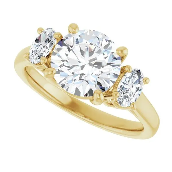 Three-Stone Engagement Ring Image 5 Natale Jewelers Sewell, NJ