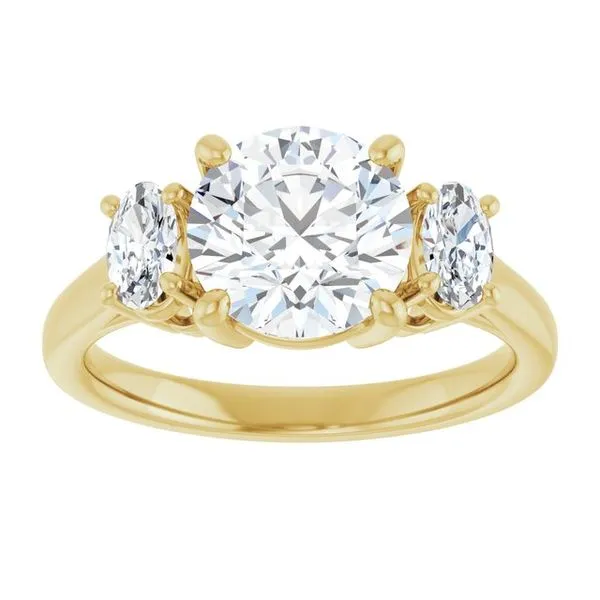 Three-Stone Engagement Ring Image 3 Mark Jewellers La Crosse, WI