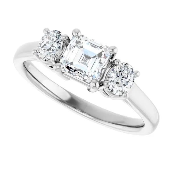 Three-Stone Engagement Ring Image 5 Clater Jewelers Louisville, KY