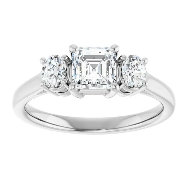 Three-Stone Engagement Ring Image 3 J. Thomas Jewelers Rochester Hills, MI