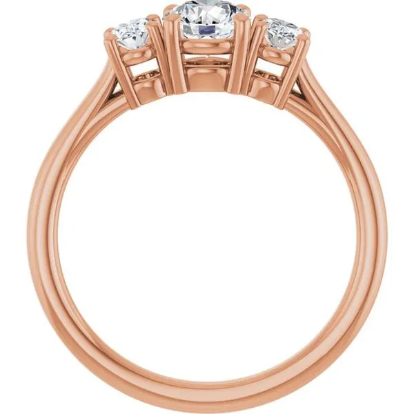 Three-Stone Engagement Ring Image 2 Arezzo Jewelers Elmwood Park, IL