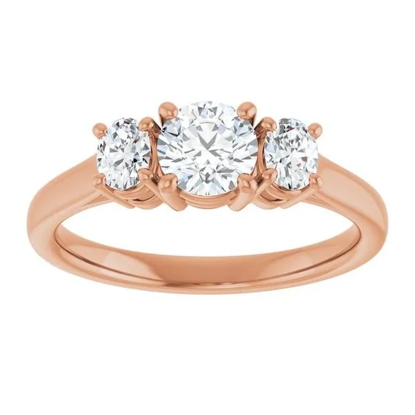 Three-Stone Engagement Ring Image 3 Clater Jewelers Louisville, KY