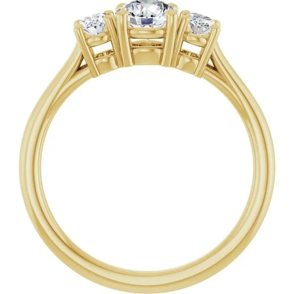 Three-Stone Engagement Ring Image 2 JF Jones Jewelers Rochester, NY