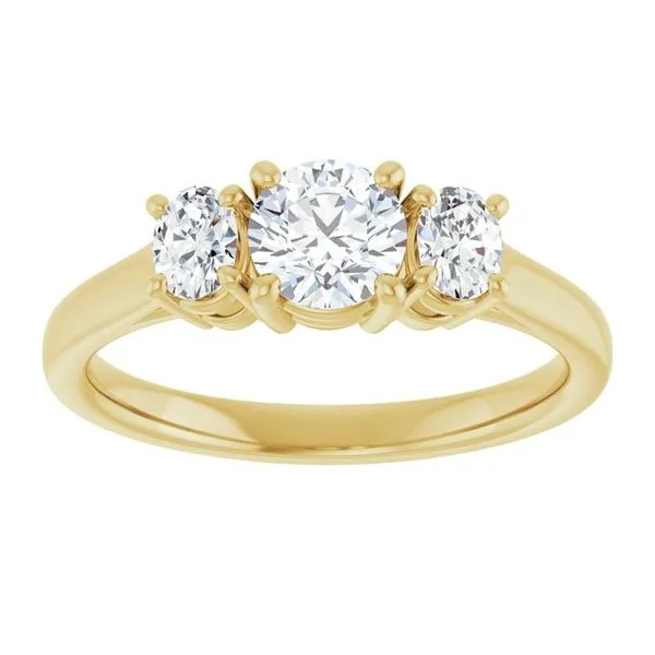 Three-Stone Engagement Ring Image 3 Paul James Jewelers Angels Camp, CA