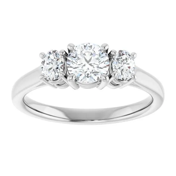 Three-Stone Engagement Ring Image 3 Paul James Jewelers Angels Camp, CA