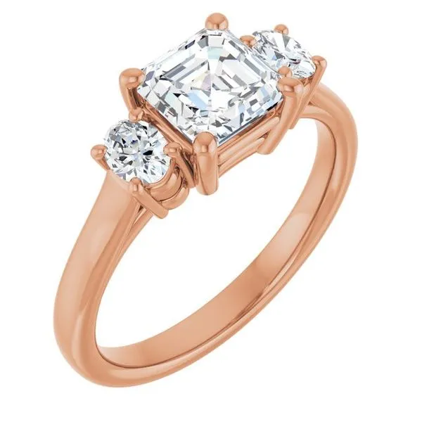 Three-Stone Engagement Ring JF Jones Jewelers Rochester, NY