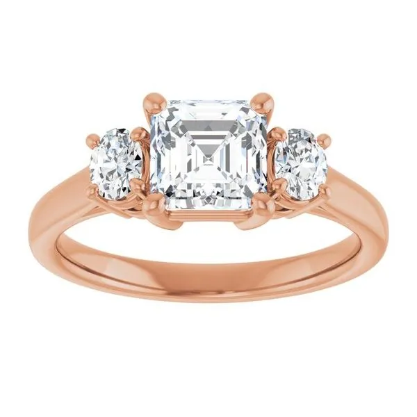 Three-Stone Engagement Ring Image 3 Vulcan's Forge LLC KANSAS CITY, MO