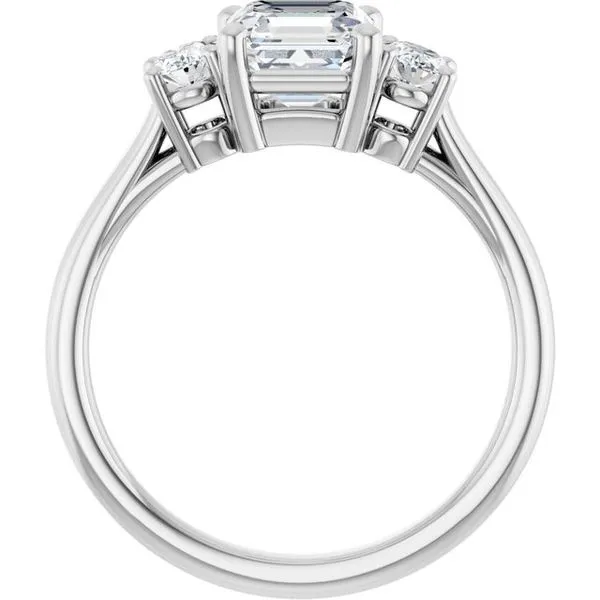 Three-Stone Engagement Ring Image 2 JF Jones Jewelers Rochester, NY