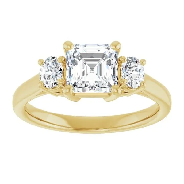 Three-Stone Engagement Ring Image 3 Mark Jewellers La Crosse, WI