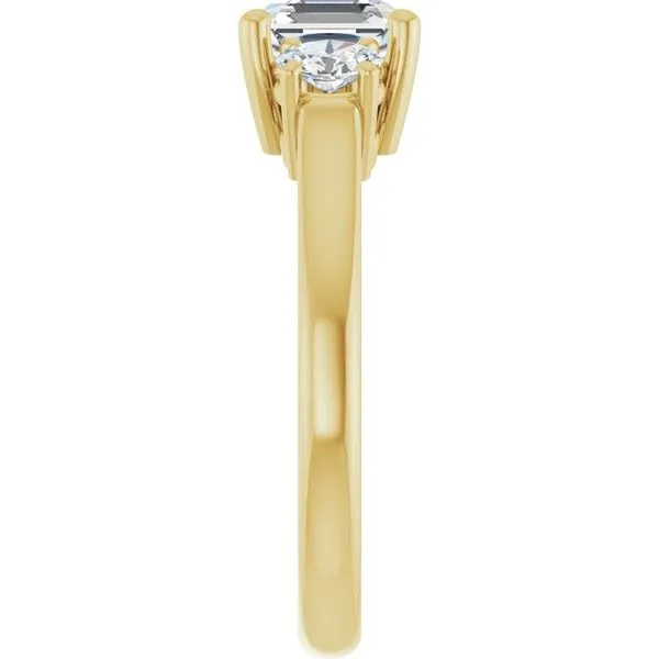 Three-Stone Engagement Ring Image 4 Austin's Fine Diamonds & Jewelry Lyndhurst, NJ