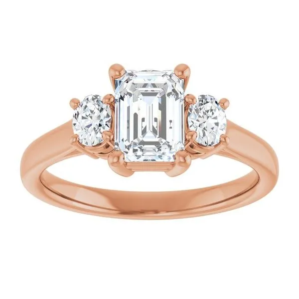 Three-Stone Engagement Ring Image 3 Clater Jewelers Louisville, KY