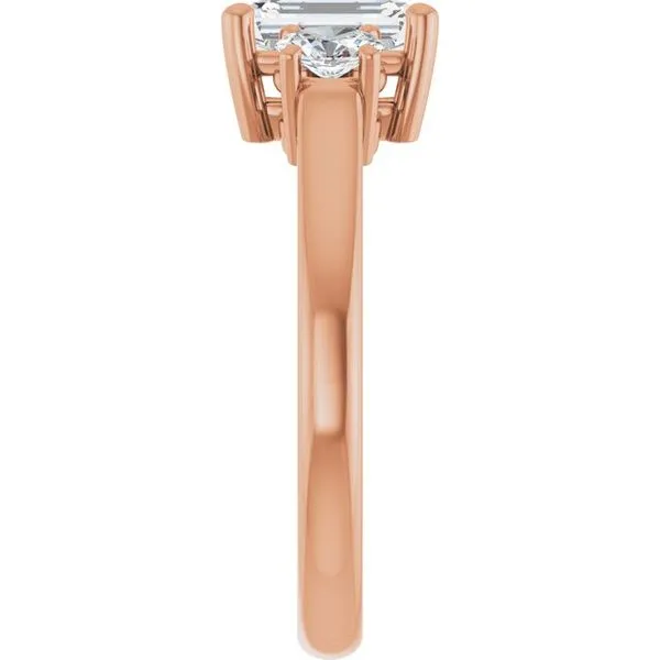 Three-Stone Engagement Ring Image 4 Jimmy Smith Jewelers Decatur, AL