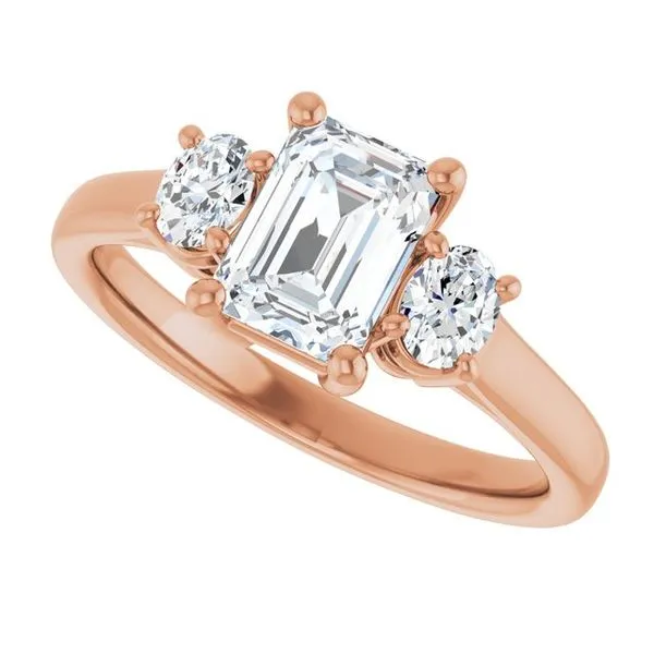 Three-Stone Engagement Ring Image 5 Don's Jewelry & Design Washington, IA