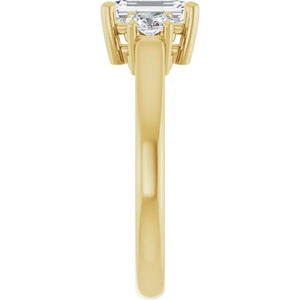 Three-Stone Engagement Ring Image 4 J. West Jewelers Round Rock, TX