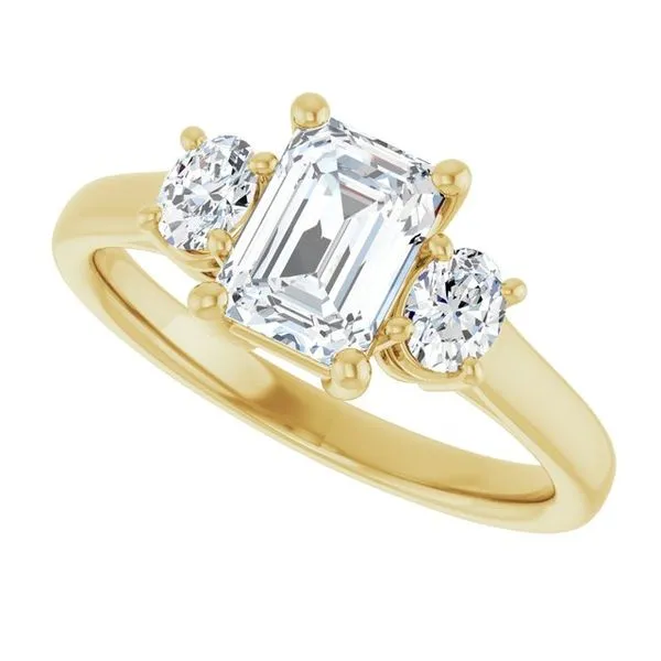 Three-Stone Engagement Ring Image 5 Mark Jewellers La Crosse, WI