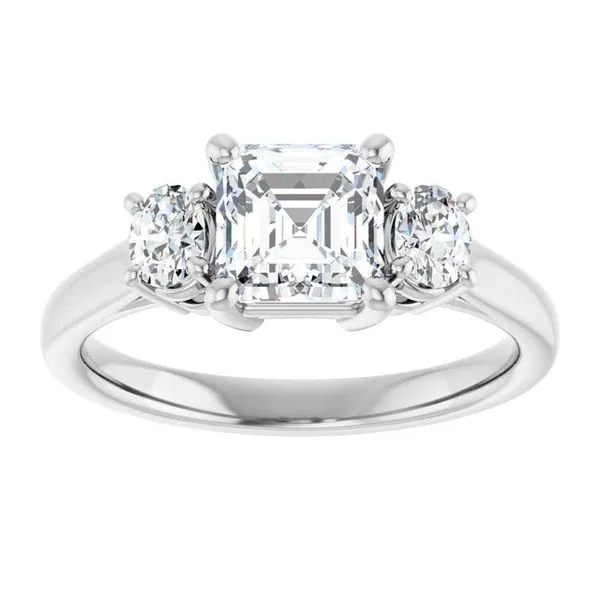 Three-Stone Engagement Ring Image 3 Futer Bros Jewelers York, PA
