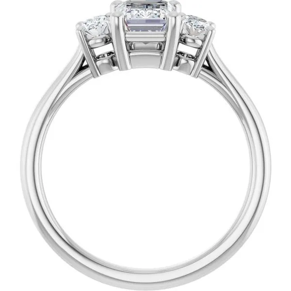 Three-Stone Engagement Ring Image 2 Jimmy Smith Jewelers Decatur, AL
