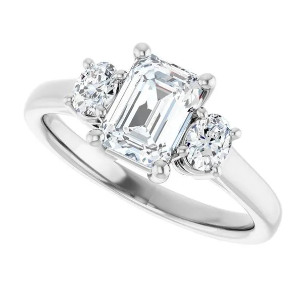 Three-Stone Engagement Ring Image 5 Ocean View Jewelers Millville, DE
