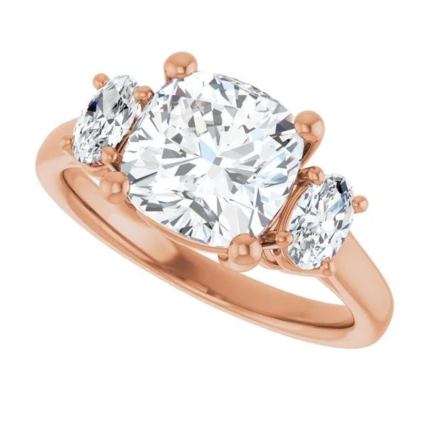 Three-Stone Engagement Ring Image 5 The Jewelry Source El Segundo, CA