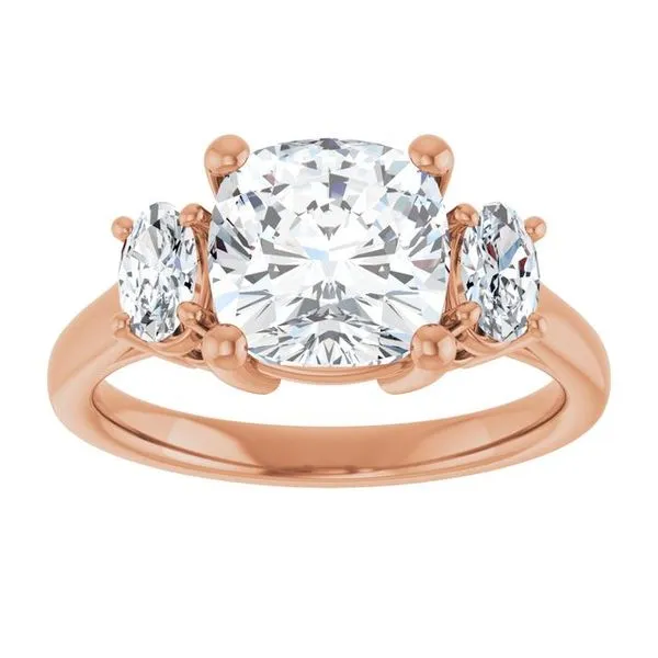Three-Stone Engagement Ring Image 3 Michael Szwed Jewelers Longmeadow, MA