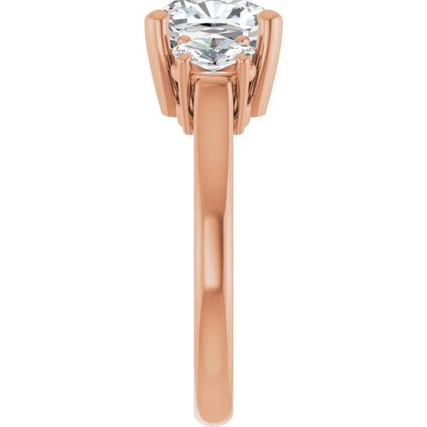 Three-Stone Engagement Ring Image 4 J. West Jewelers Round Rock, TX