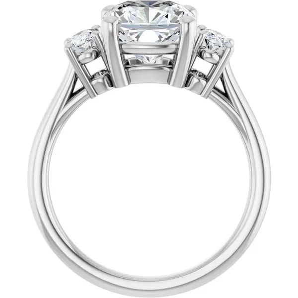 Three-Stone Engagement Ring Image 2 Austin's Fine Diamonds & Jewelry Lyndhurst, NJ