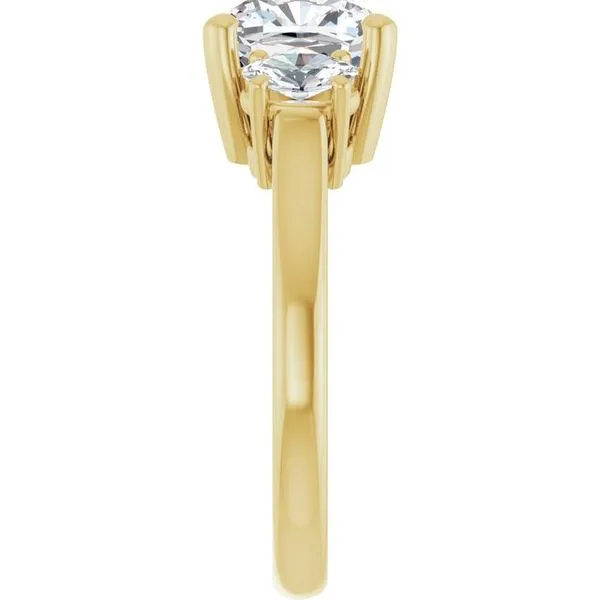Three-Stone Engagement Ring Image 4 Futer Bros Jewelers York, PA