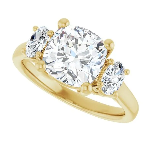 Three-Stone Engagement Ring Image 5 The Ring Austin Round Rock, TX