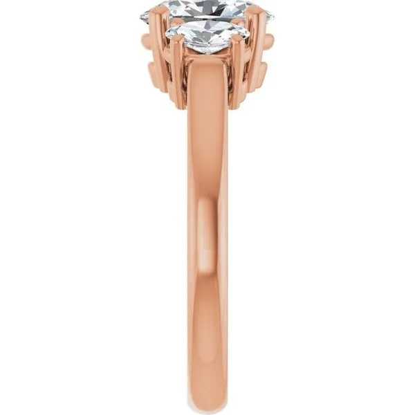 Three-Stone Engagement Ring Image 4 Arezzo Jewelers Elmwood Park, IL