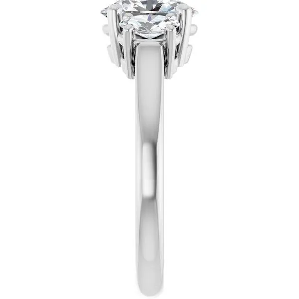 Three-Stone Engagement Ring Image 4 J. West Jewelers Round Rock, TX