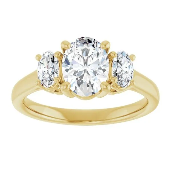Three-Stone Engagement Ring Image 3 Raleigh Diamond Fine Jewelry Raleigh, NC