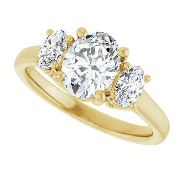 Three-Stone Engagement Ring Image 5 Raleigh Diamond Fine Jewelry Raleigh, NC