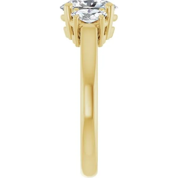 Three-Stone Engagement Ring Image 4 J. West Jewelers Round Rock, TX