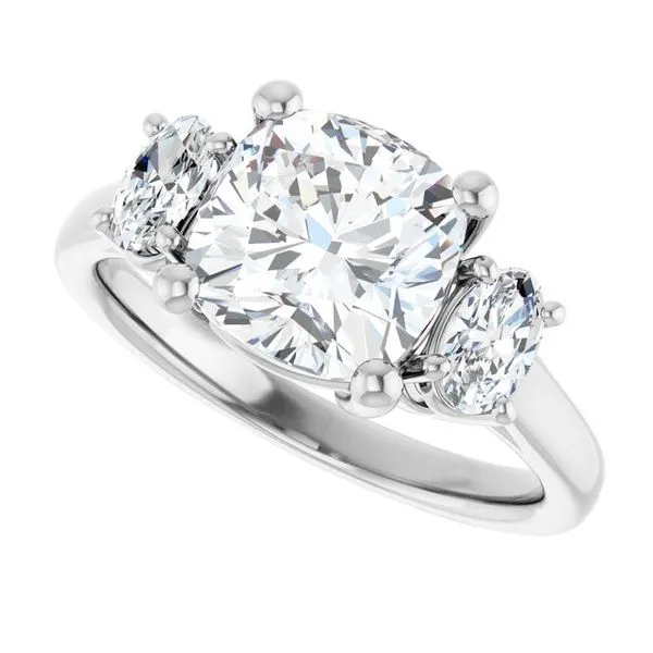 Three-Stone Engagement Ring Image 5 Raleigh Diamond Fine Jewelry Raleigh, NC