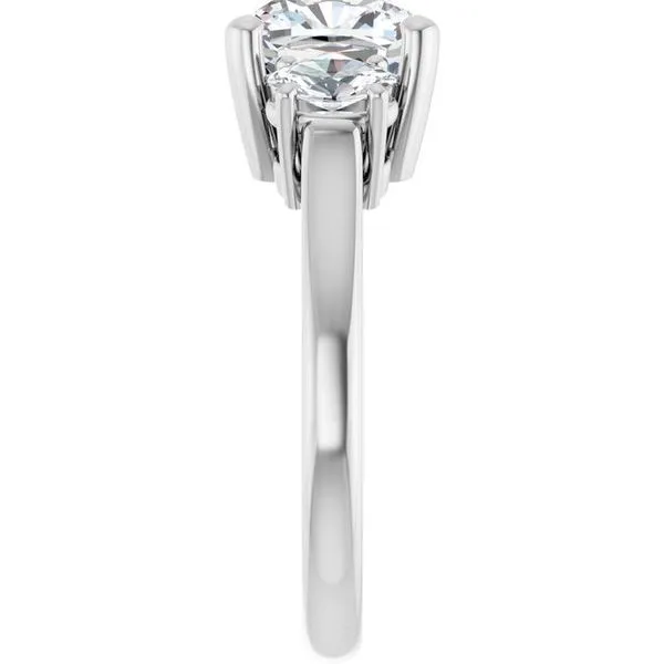 Three-Stone Engagement Ring Image 4 JF Jones Jewelers Rochester, NY