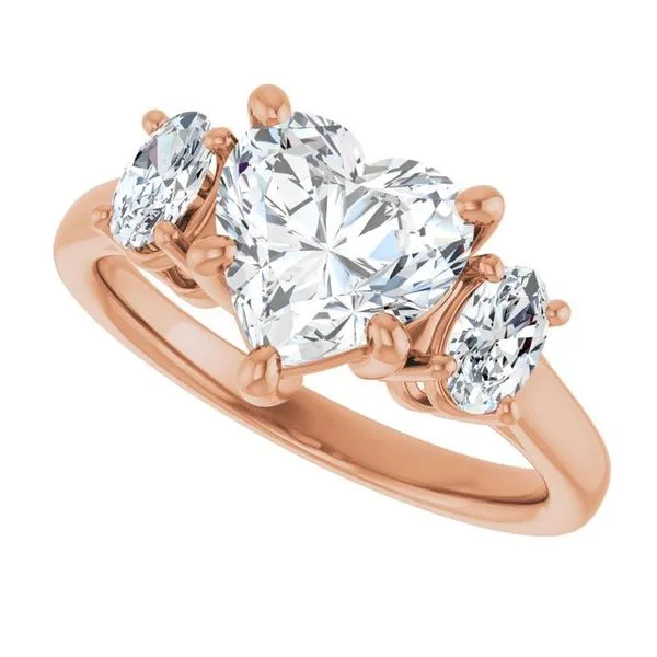 Three-Stone Engagement Ring Image 5 Don's Jewelry & Design Washington, IA