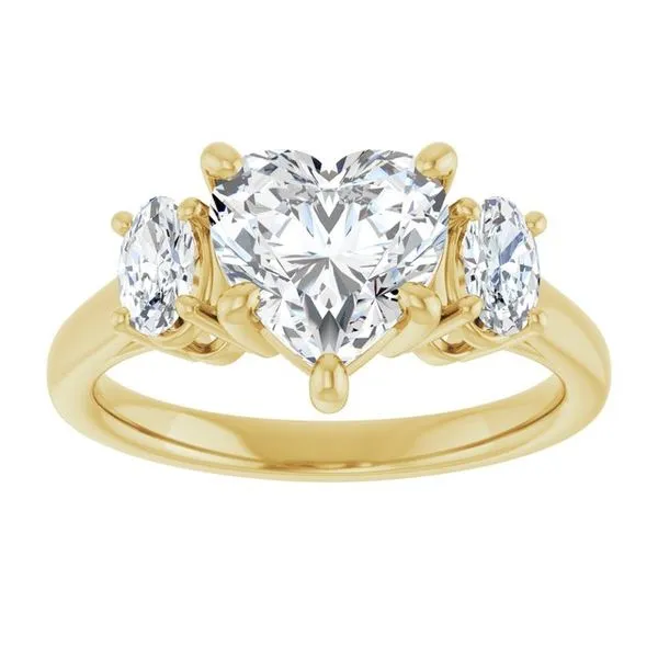 Three-Stone Engagement Ring Image 3 Clater Jewelers Louisville, KY