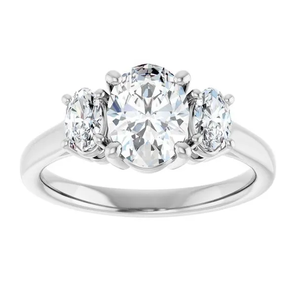 Three-Stone Engagement Ring Image 3 Clater Jewelers Louisville, KY