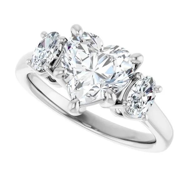 Three-Stone Engagement Ring Image 5 JF Jones Jewelers Rochester, NY