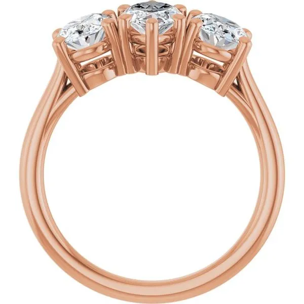 Three-Stone Engagement Ring Image 2 Jimmy Smith Jewelers Decatur, AL