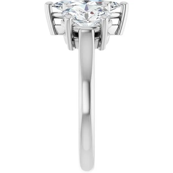 Three-Stone Engagement Ring Image 4 Vulcan's Forge LLC KANSAS CITY, MO