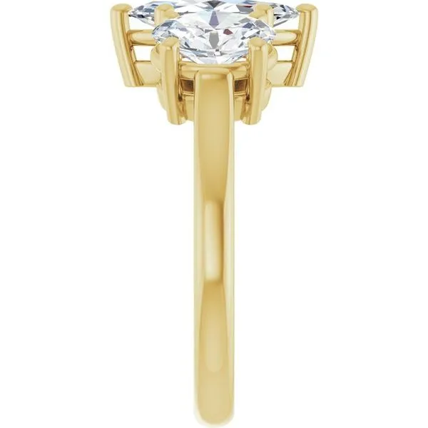 Three-Stone Engagement Ring Image 4 Clater Jewelers Louisville, KY