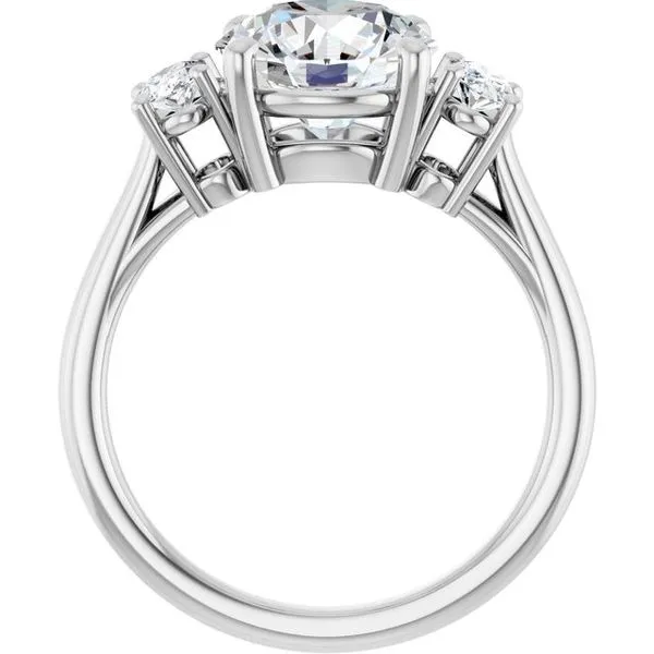 Three-Stone Engagement Ring Image 2 Morin Jewelers Southbridge, MA